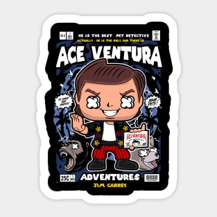 Ace Ventura Pop Cultur Sticker